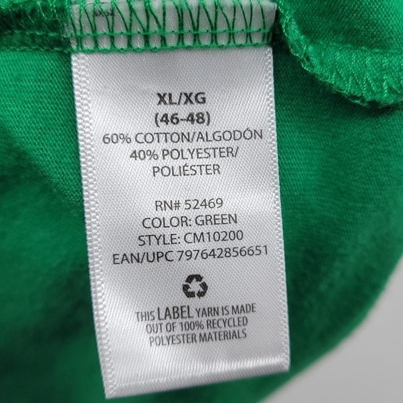 Celebrate! St Patricks Day Womens Green and White Faded 4 Leaf Clover Top SizeXL - Picture 5 of 8